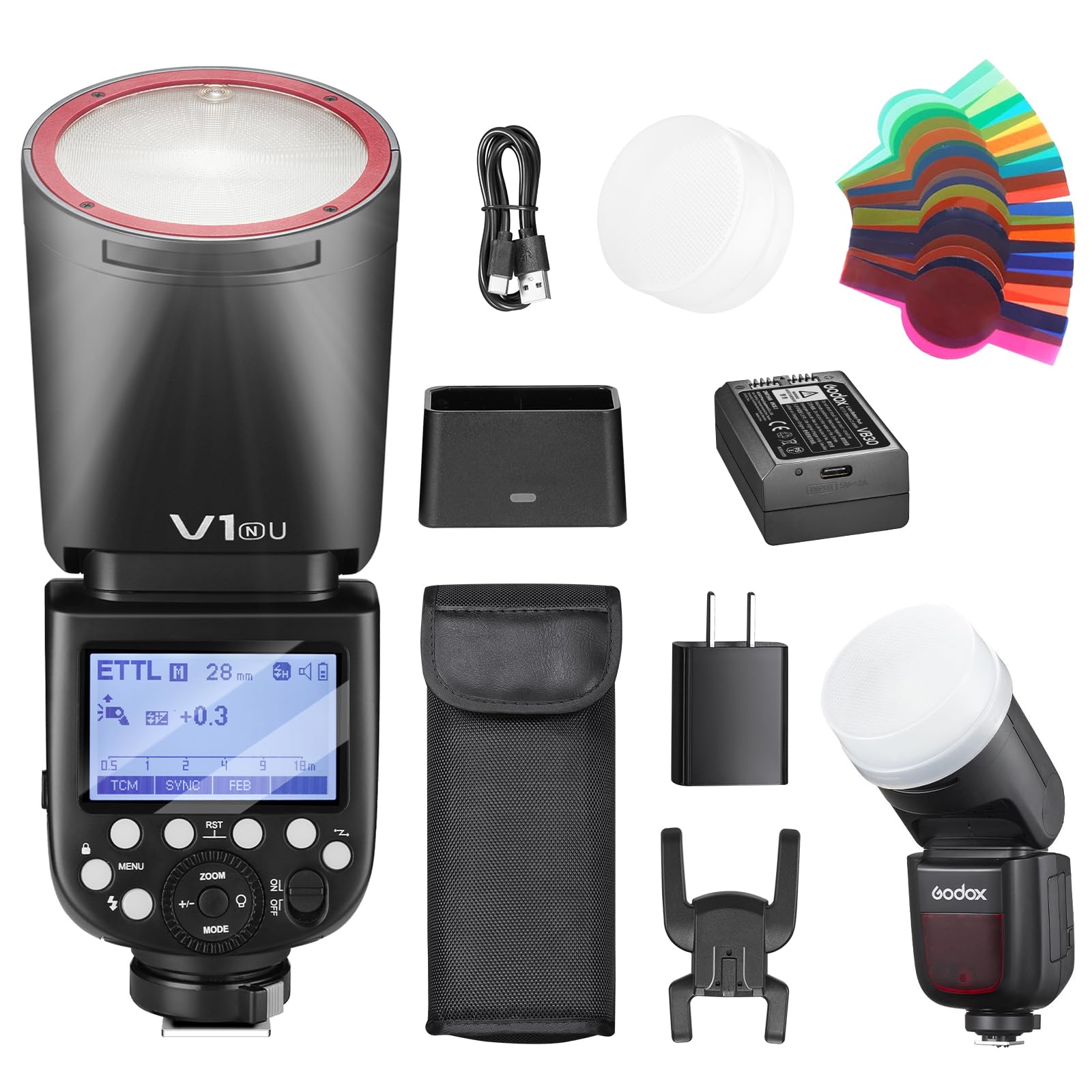【中古】(コ゛ト゛ックス) GODOX V1N フラッシュ ニコン用 GODOX V1 N ニコン用｜新品通販フジヤカメラ